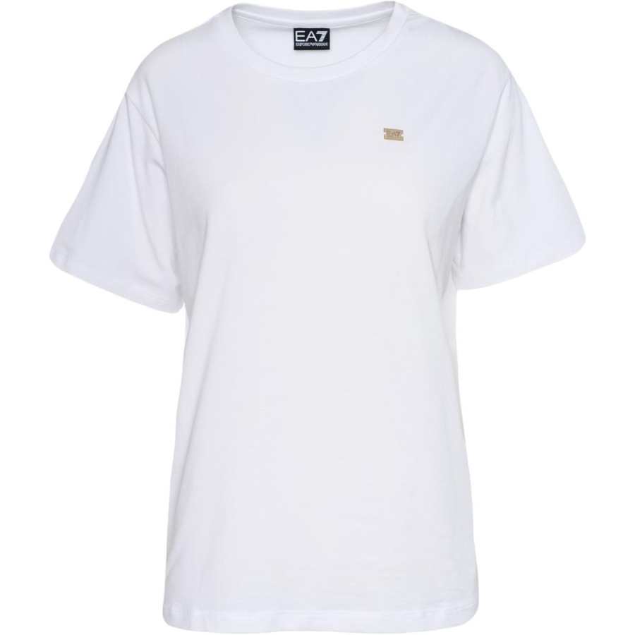 Emporio Armani Logo Plaque Crewneck T-Shirt