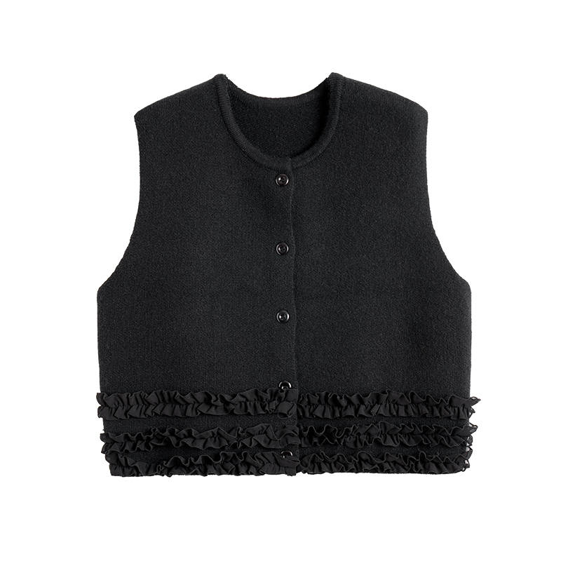 Tonlion Knitwear Women's Black Crew Neck Moderate