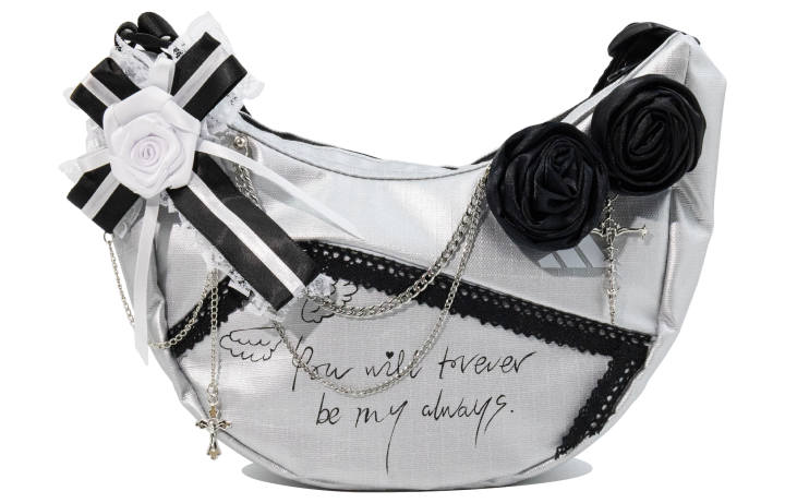 Adidas Adidas Fabric Rose Silver Blade Crossbody Bag, Shoulder Bag Regular Unisex Silver