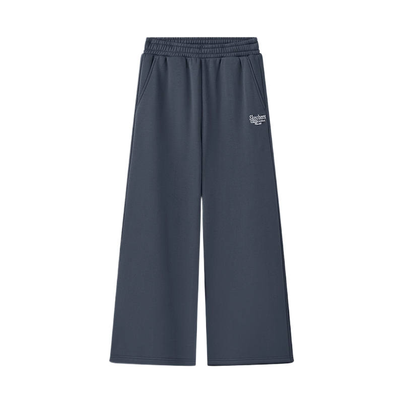 Skechers Sports League Collection Fleece Lined Loose Fit Thermal Soft Solid Color Breathable Knitted Sweatpants Women's