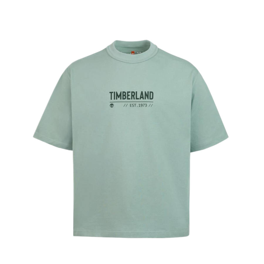 Timberland T Shirts Unisex Green Crew Neck Moderate