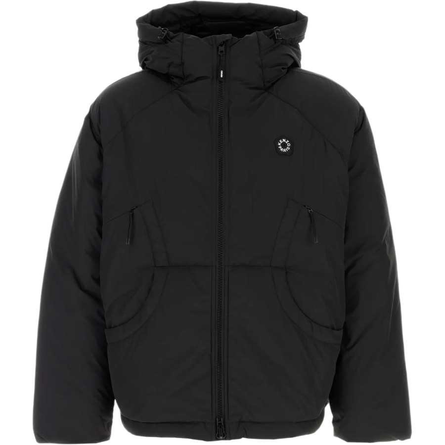 KENZO Logo Detailed Hooded Puffer Jacket