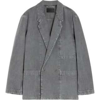 Lemaire Double-Breasted Denim Blazer