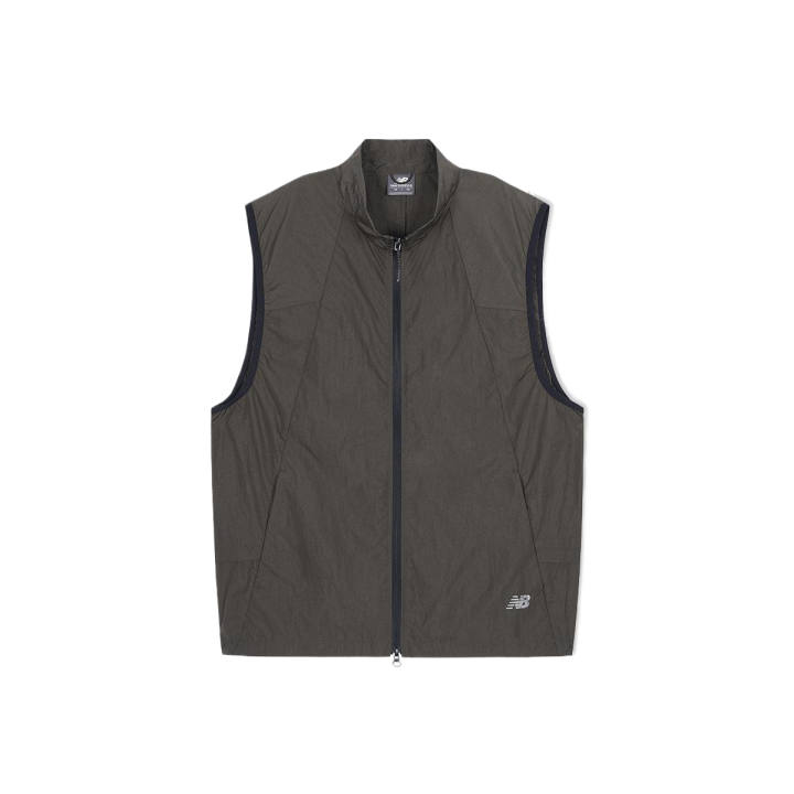 New Balance New Balance Vests Men's Brown Stand Collar