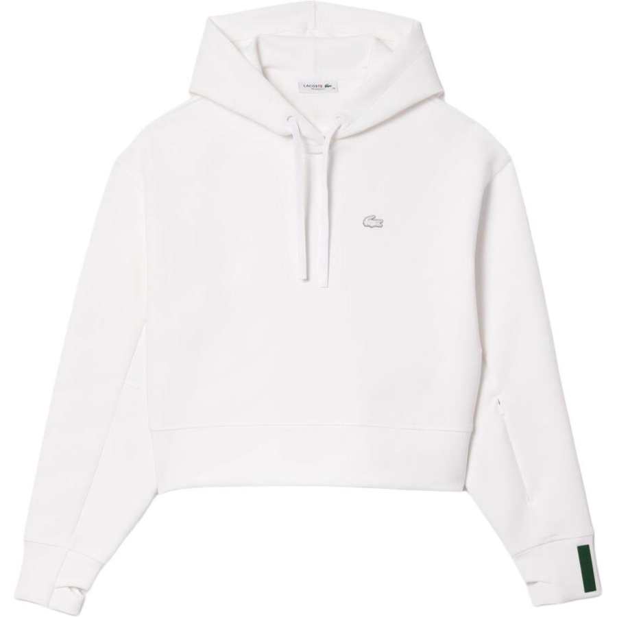 LACOSTE LACOSTE Logo Embroidered Drawstring Hoodie