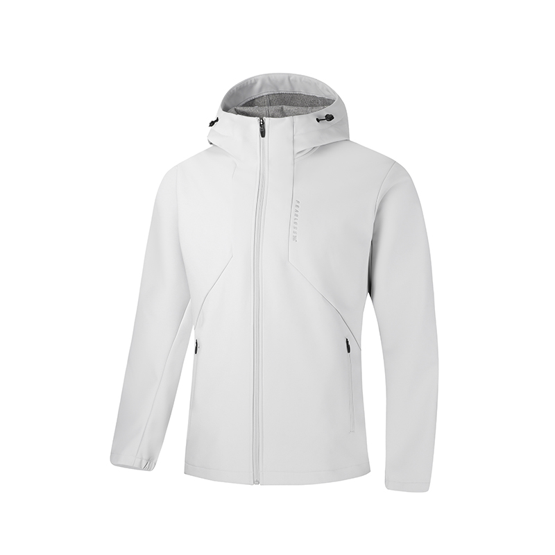 361° Trench Coats Men's Lighthouse Gray Hooded Thickened Soft Shell