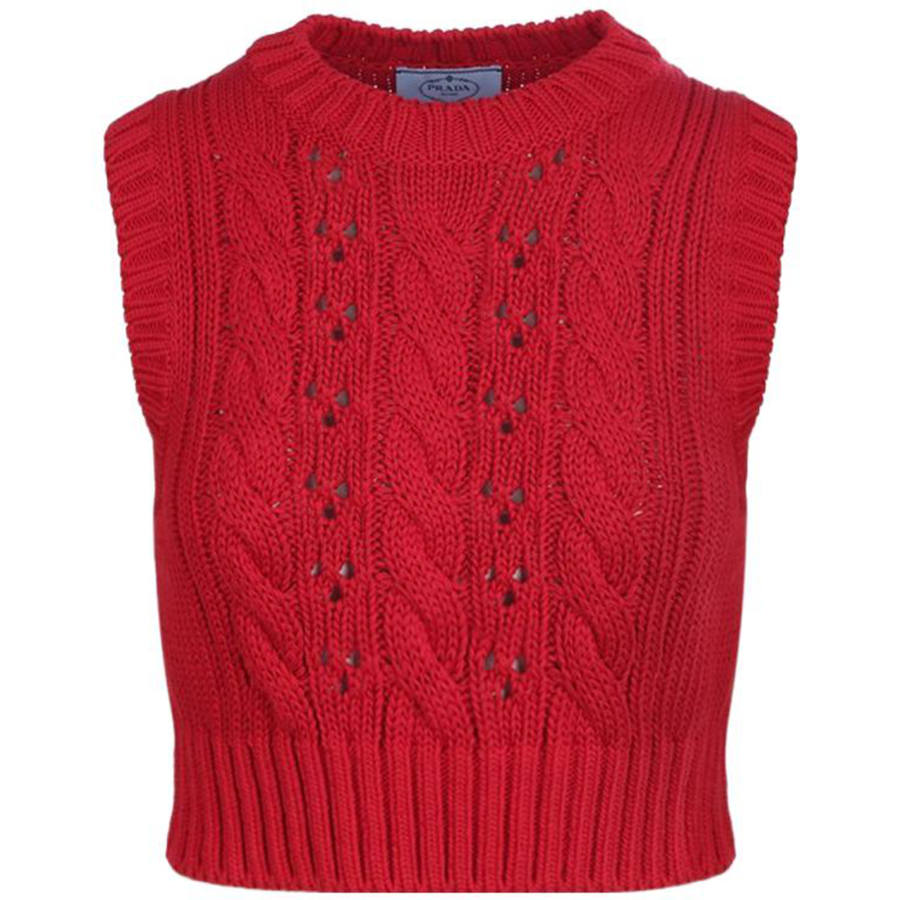 PRADA PRADA FW22 Fall Vest Women's Red