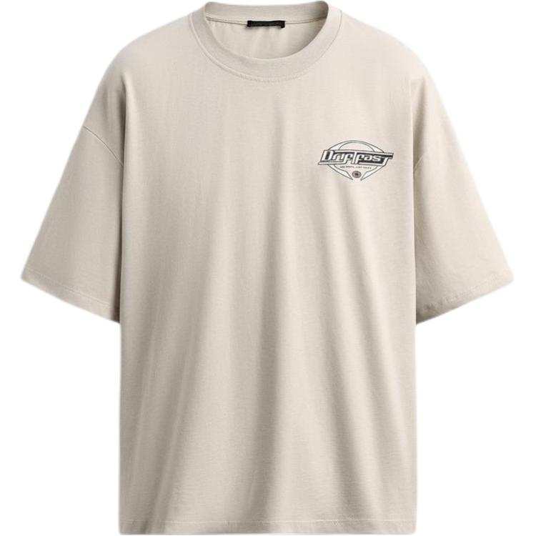ZARA T Shirts Men's Bone Crew Neck Moderate