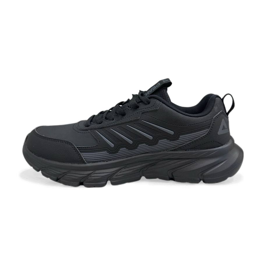 PEAK Retro Sports Collection Running Shoes Men's Low Top All Black