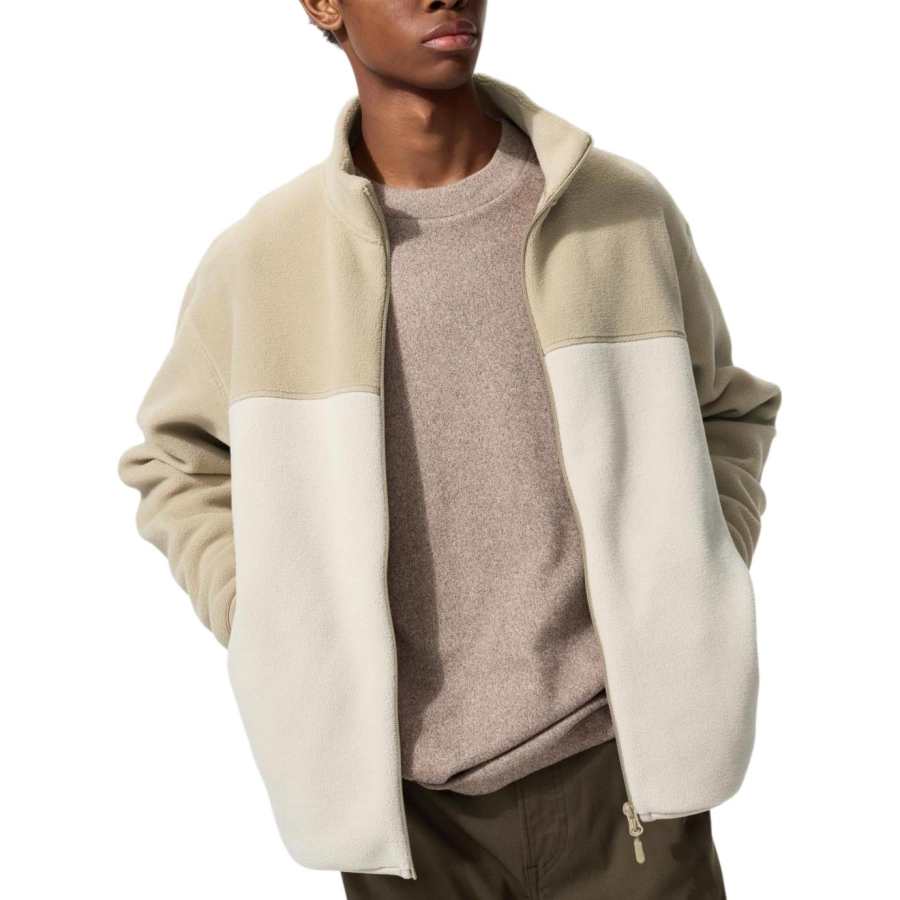 UNIQLO Jackets Men's Light Umber Stand Collar Moderate Other