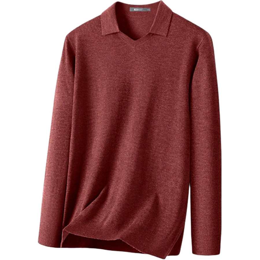 Hodo Knitwear Men's Lapel Moderate Base Layer