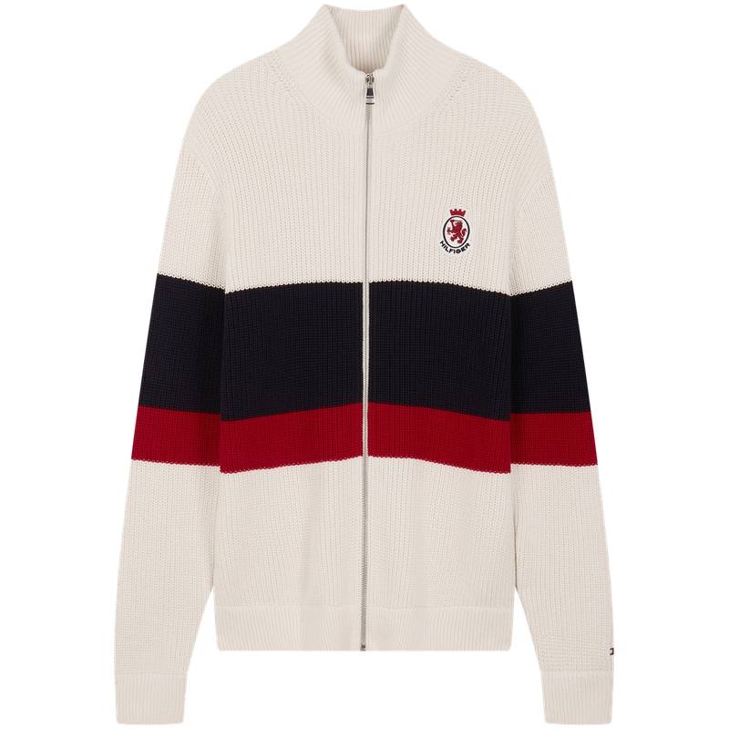 Tommy Hilfiger Knitwear Unisex Stand Collar Moderate Cardigan