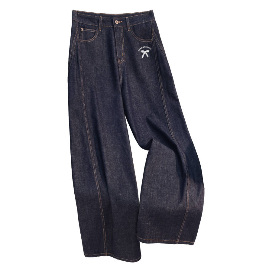 Tonlion Jeans Women's Moderate Wide Leg Pants