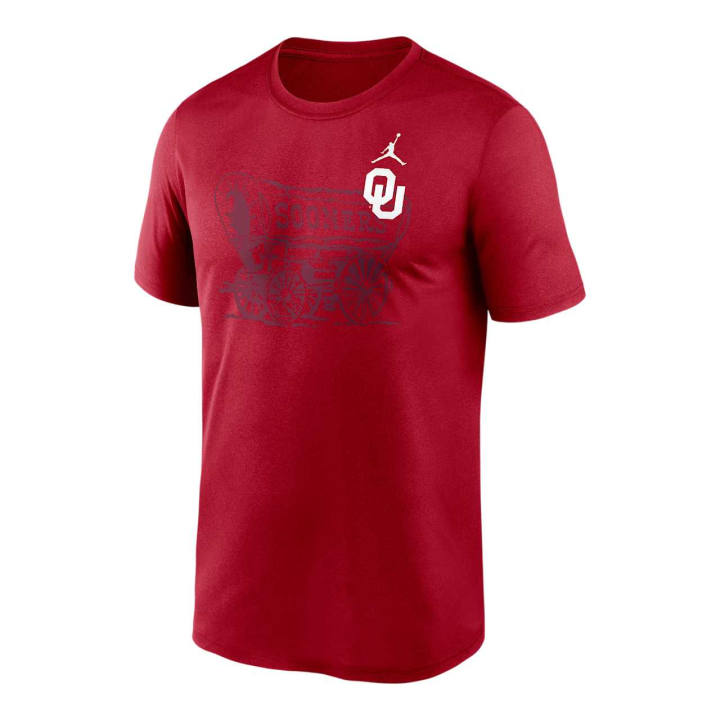Jordan Jordan Oklahoma Campus Legend Shadow Logo Men's Jordan Brand College Pullover Hoodie