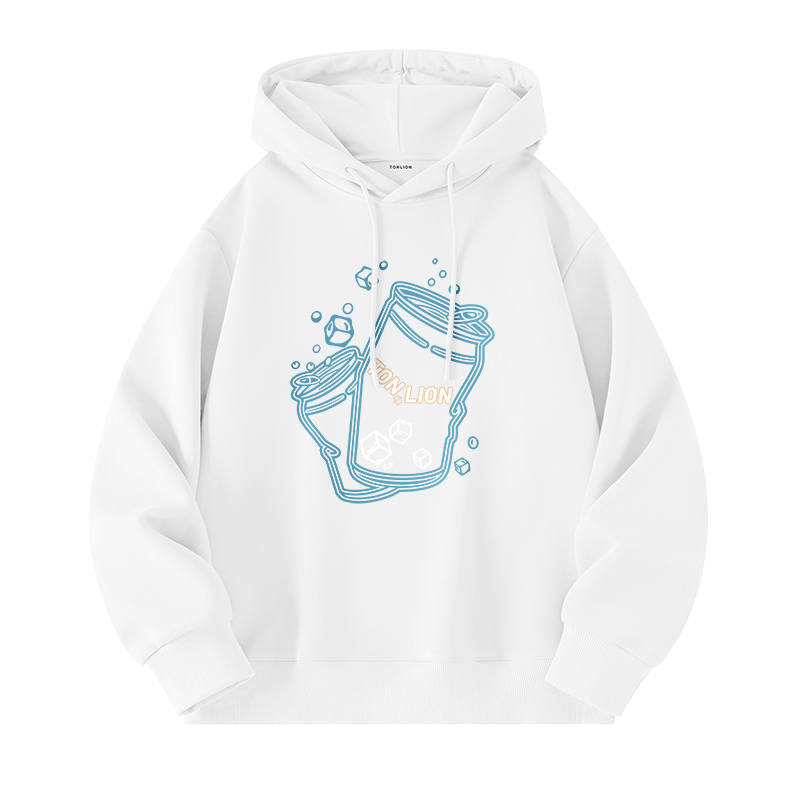 Tonlion Sweatshirts Unisex Hooded Moderate Regular