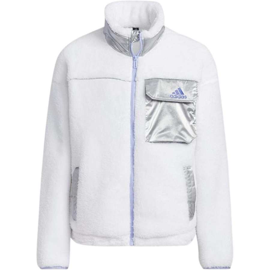 Adidas Adidas Long Sleeved Jacket With Zippers Stand Collar Teenagers