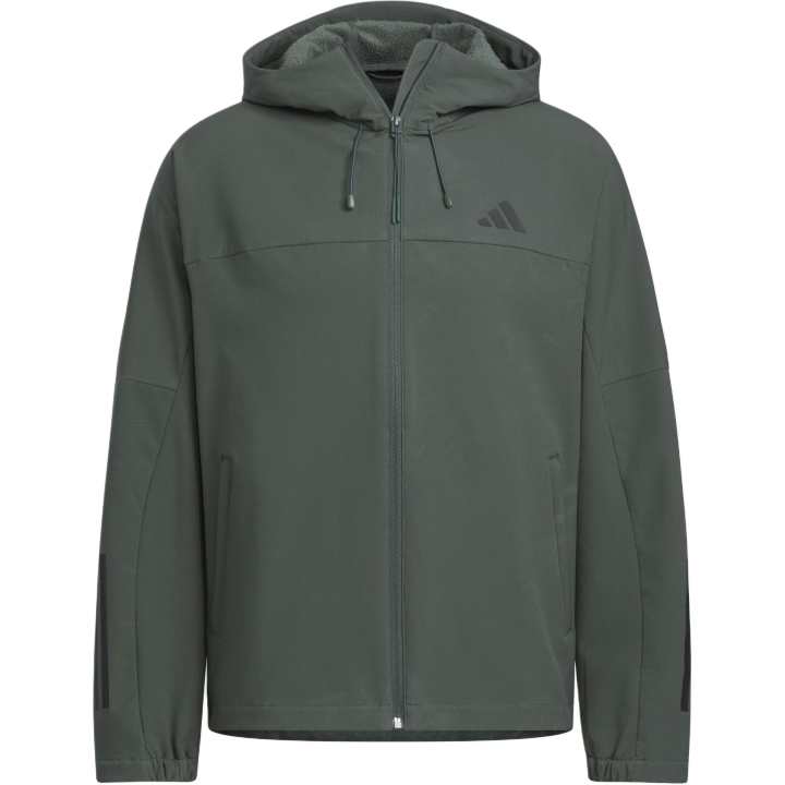 Adidas Adidas Softshell SOFT SHELL Brand Logo Water Repellent Fleece Lined Athleisure Softshell Hooded Long Sleeved Jacket