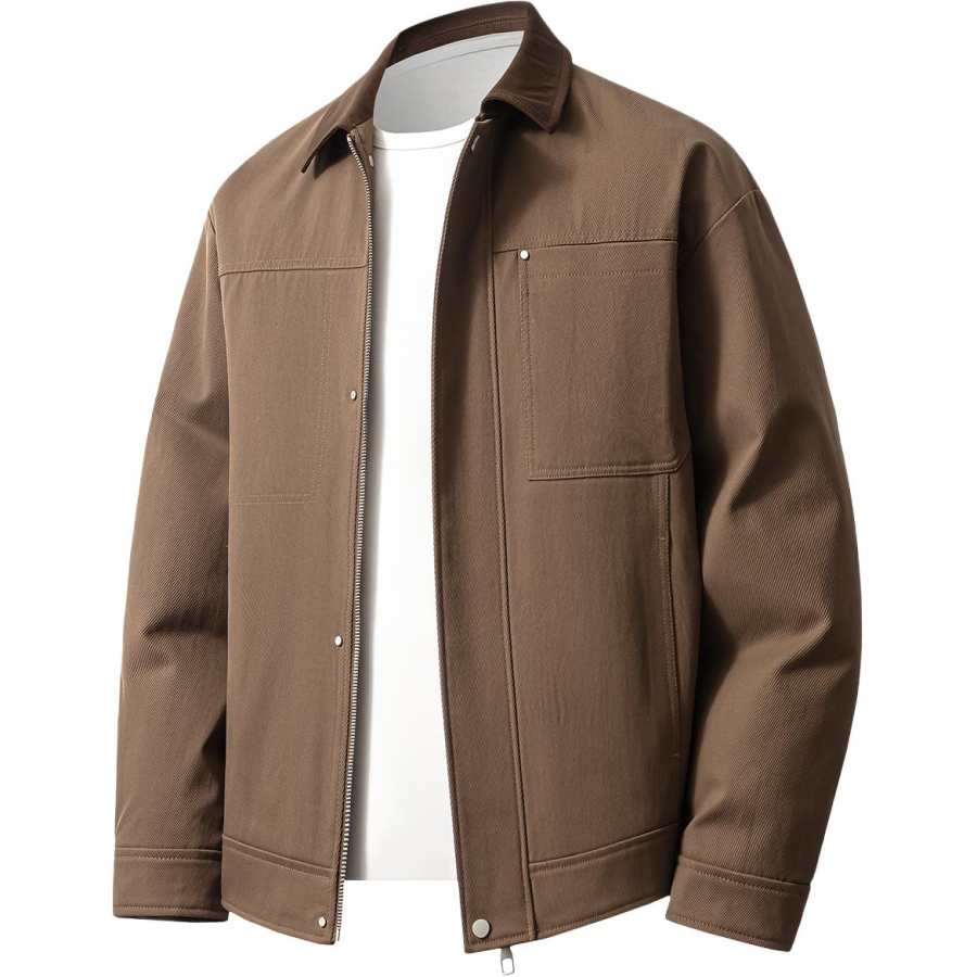 Hodo Hodo Jackets Men's Lapel Moderate Workwear