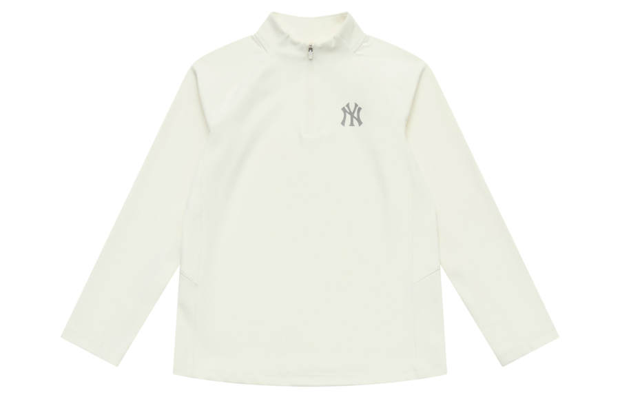 MLB New York Yankees T Shirt 25FW Standard Ivory White Kids'