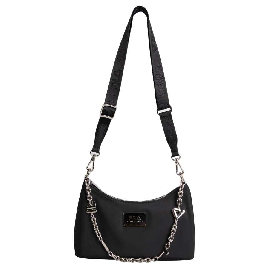 FILA Synthetic Leather Crossbody Bags Women's Jet Black
