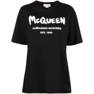Alexander McQueen 【Replicated_PM】logo-print cotton T-shirt