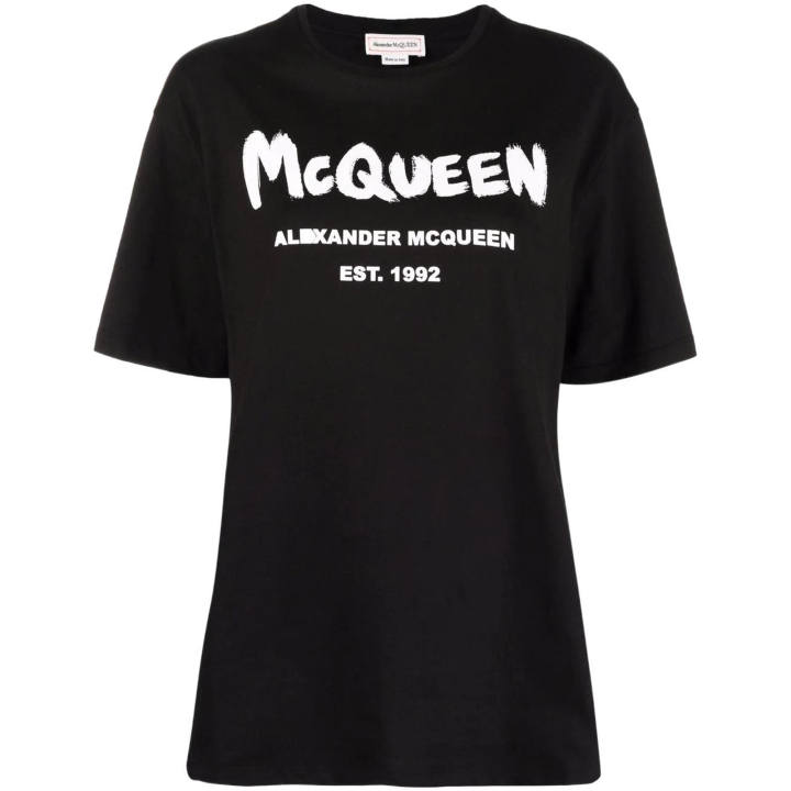 Alexander McQueen 【Replicated_PM】logo-print cotton T-shirt