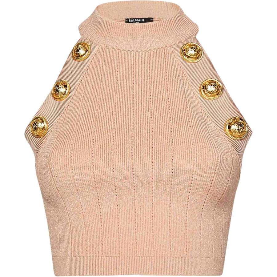 BALMAIN BALMAIN Tank Tops Women's Light Pink Other
