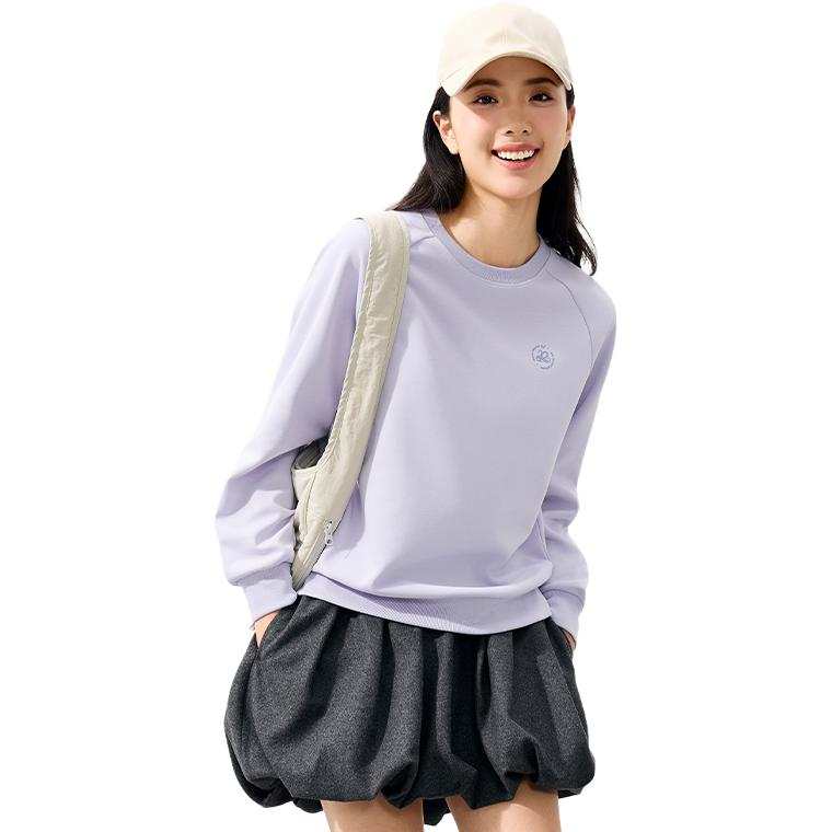 361° Sweatshirts Women's Freesia Purple Crew Neck Moderate Regular
