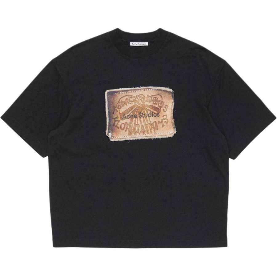 Acne Studios Acne Studios Logo Detailed Crewneck T-Shirt