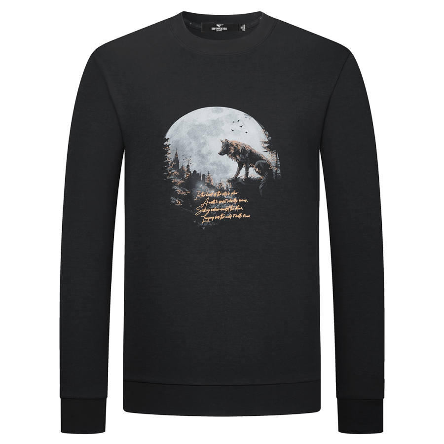 SEPTWOLVES SEPTWOLVES Sweatshirts Men's Crew Neck Moderate Regular