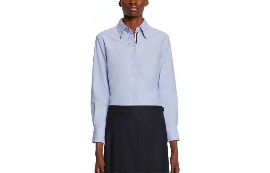 THOM BROWNE THOM BROWNE Logo Patch Tailored Shirt