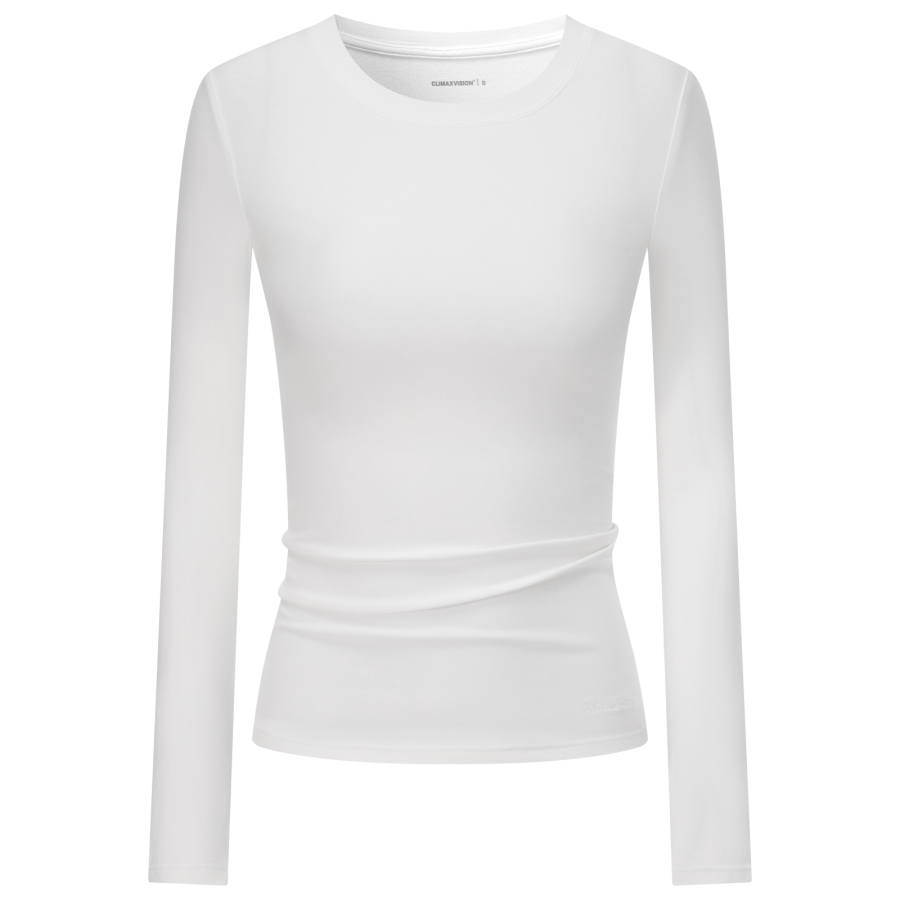 CLIMAX VISION T Shirts Women's Crew Neck Thin Straight Fit