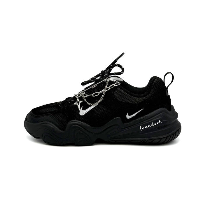 Nike Nike Tech Hera Low top Casual Shoes Unisex Black Silver