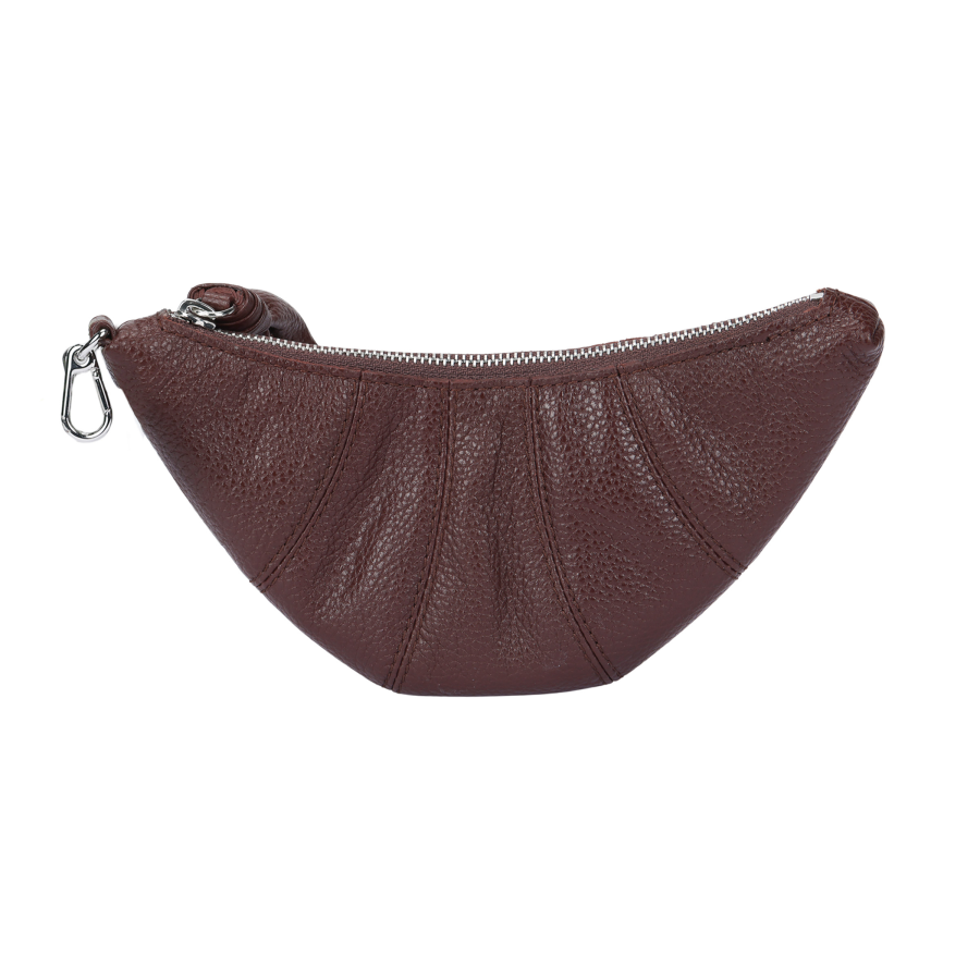 Lemaire Leather Coin Purse Unisex Brown