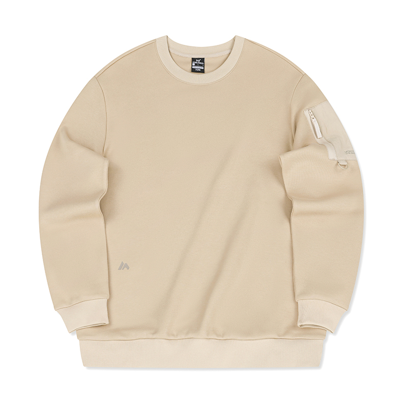 361° Sweatshirts Men's Cream Milk Crew Neck Moderate Regular