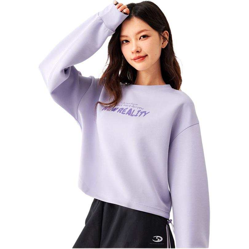 361° Sweatshirts Women's Freesia Purple Crew Neck Moderate Regular