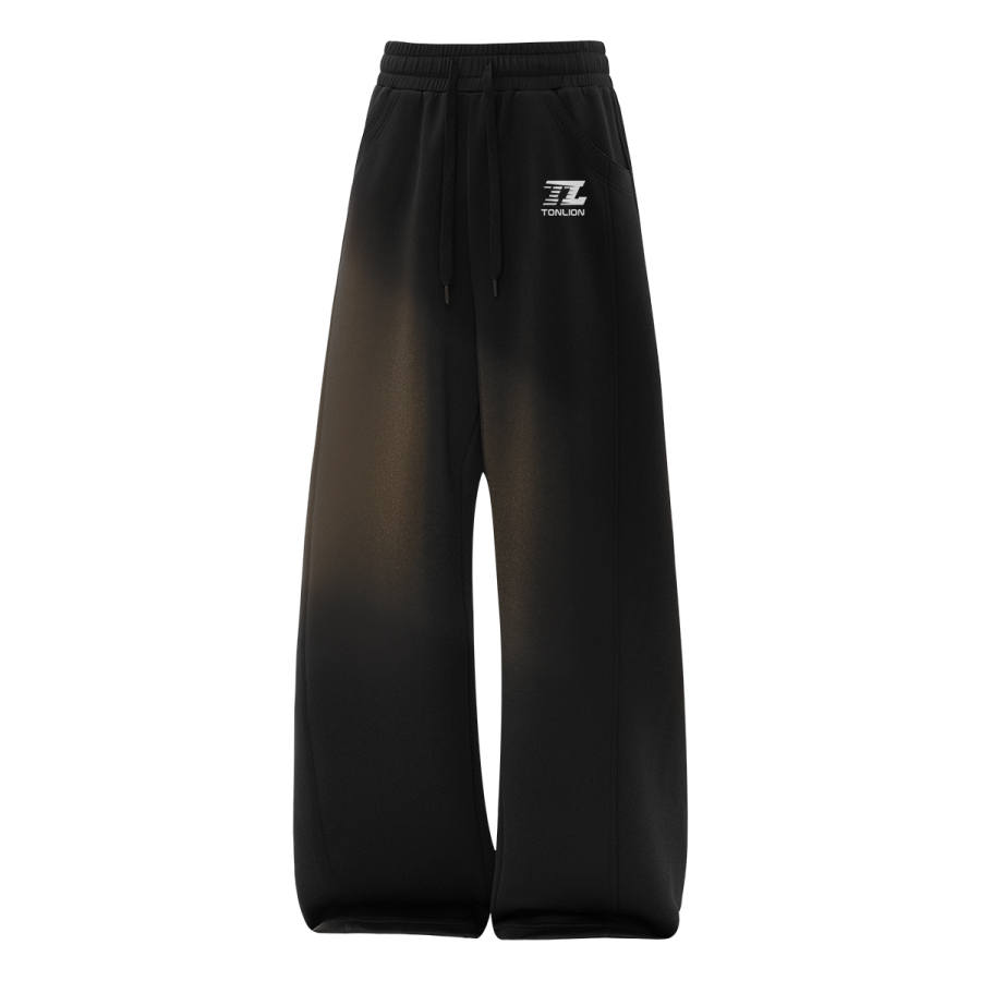 Tonlion Casual Pants Unisex Moderate Straight Fit Pants