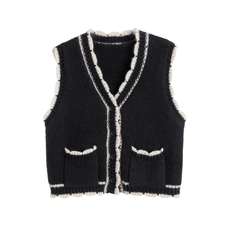 Tonlion Knitwear Women's Black Tone V Neck Moderate Other