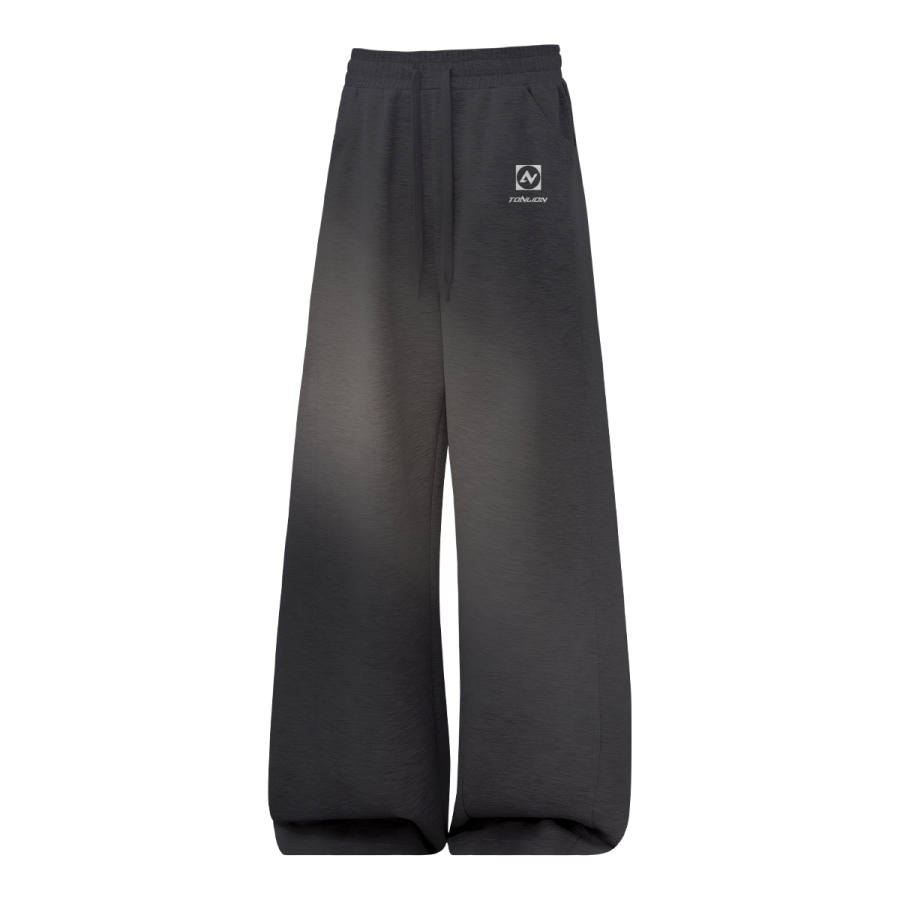 Tonlion Casual Pants Unisex Moderate Wide Leg Pants