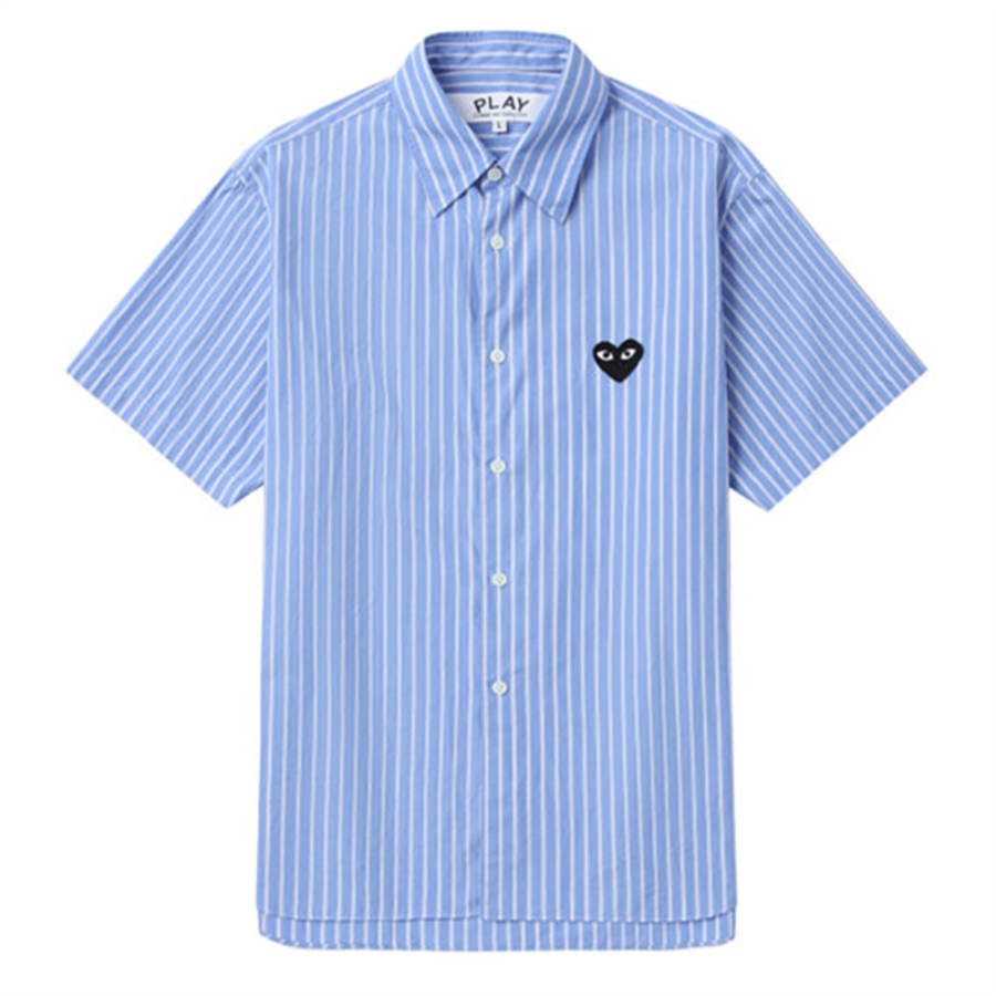 CDG Play CDG Play Shirts Unisex Blue Lapel Moderate Other