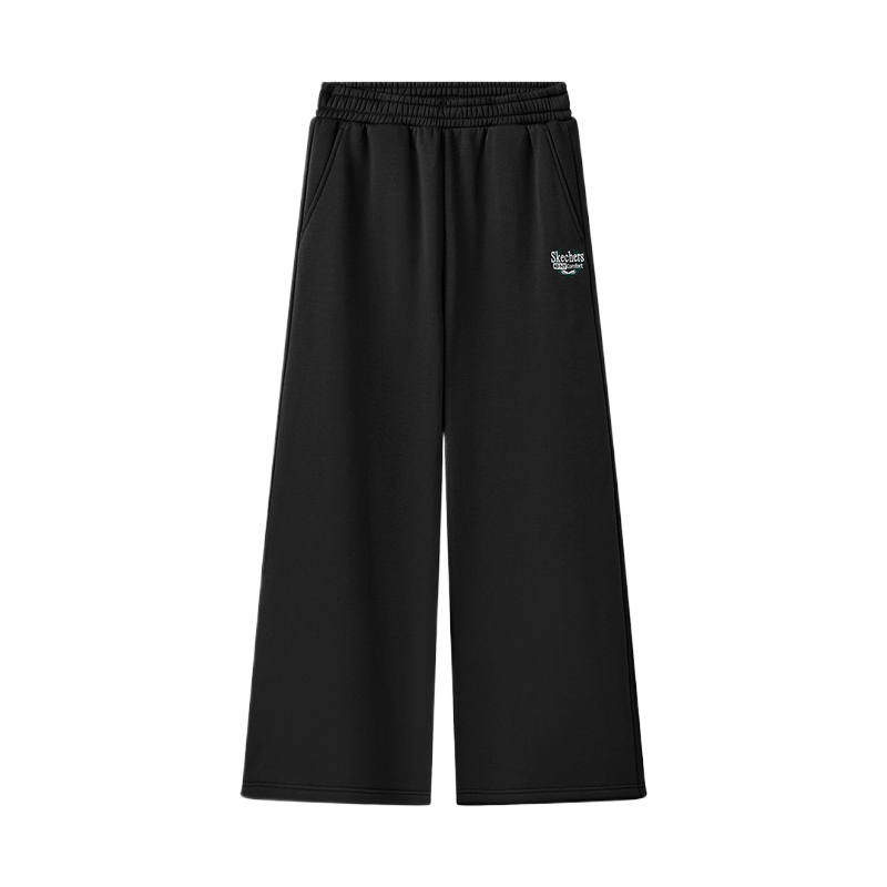 Skechers Sports League Collection Soft Solid Color Breathable Loose Fit Fleece Lined Knitted Sweatpants Women's