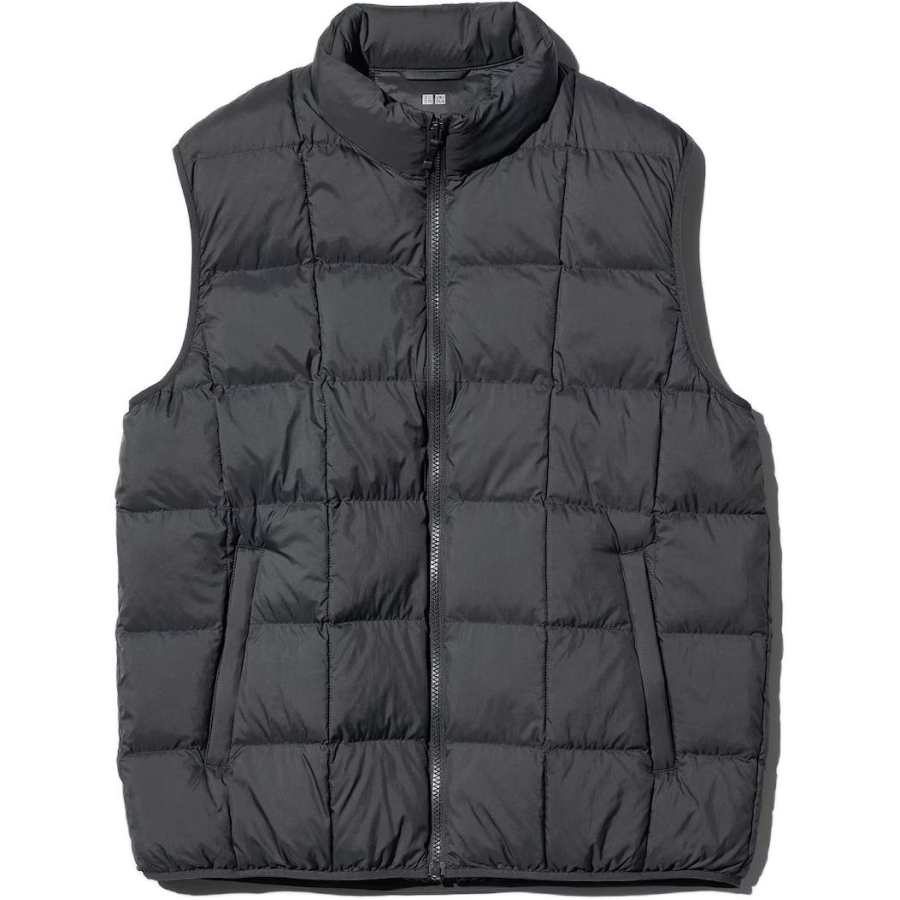UNIQLO Vests Unisex Dark Gray Stand Collar Other