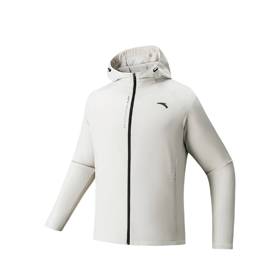 ANTA Jackets Men's Light Sandy Gray 1 Hooded Moderate Other