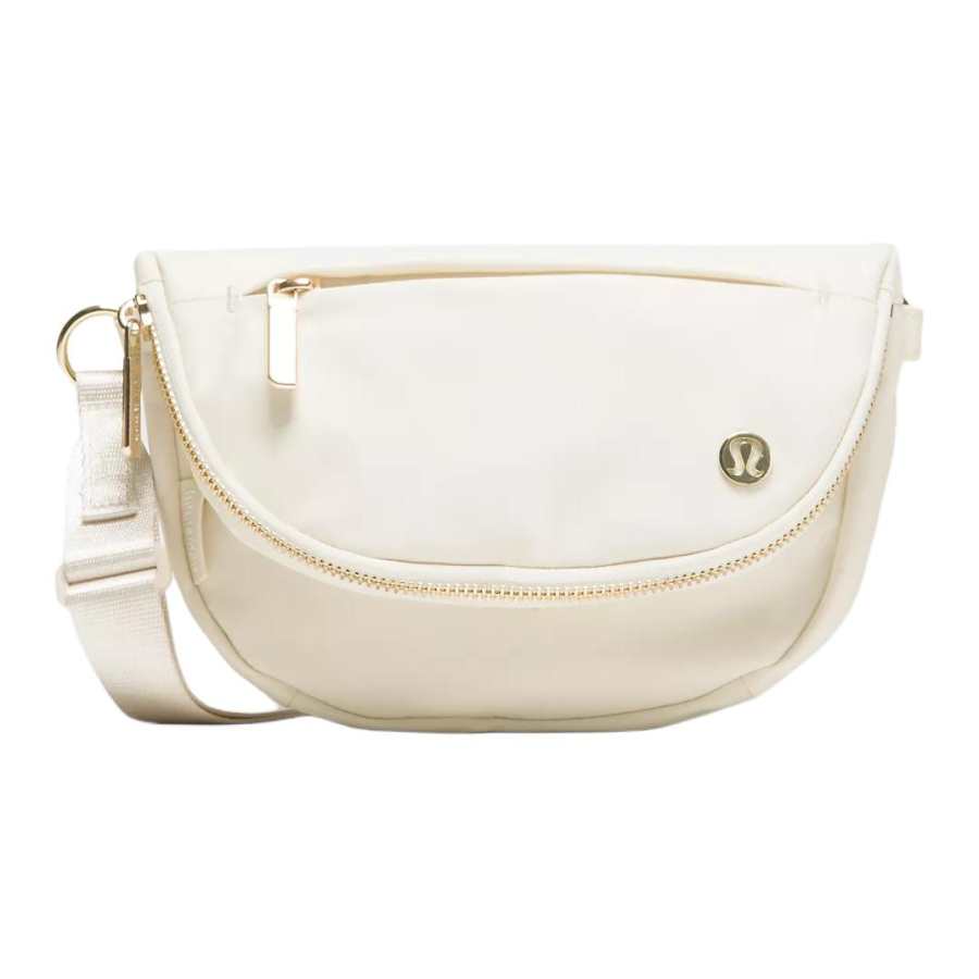 Lululemon All Night Festival Nylon Crossbody Bags Women's Light Ivory & Gold