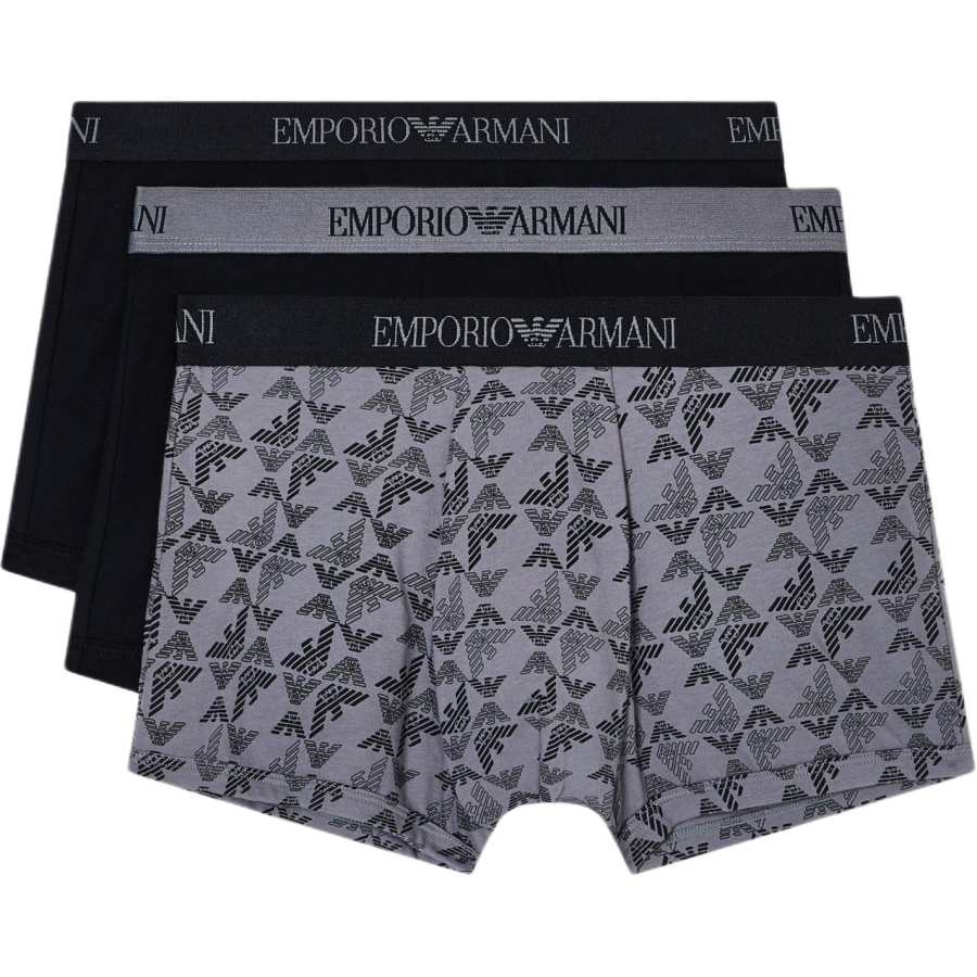 EMPORIO ARMANI Three pack Of Pure Cotton Jersey Boxer Briefs