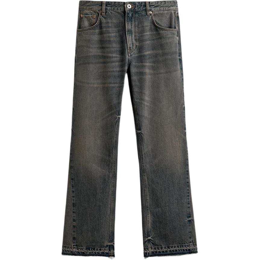 ZARA Jeans Men's Blue/Green Moderate Flared Pants