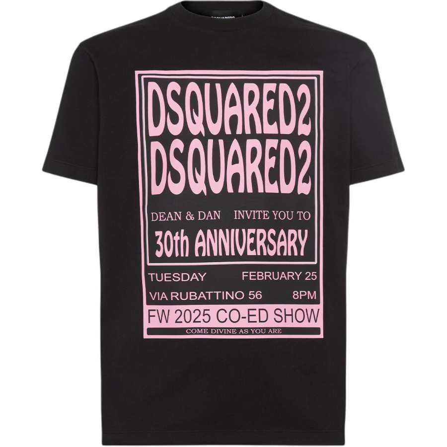 DSQUARED 2 Dsquared2 Logo Printed Crewneck T Shirt