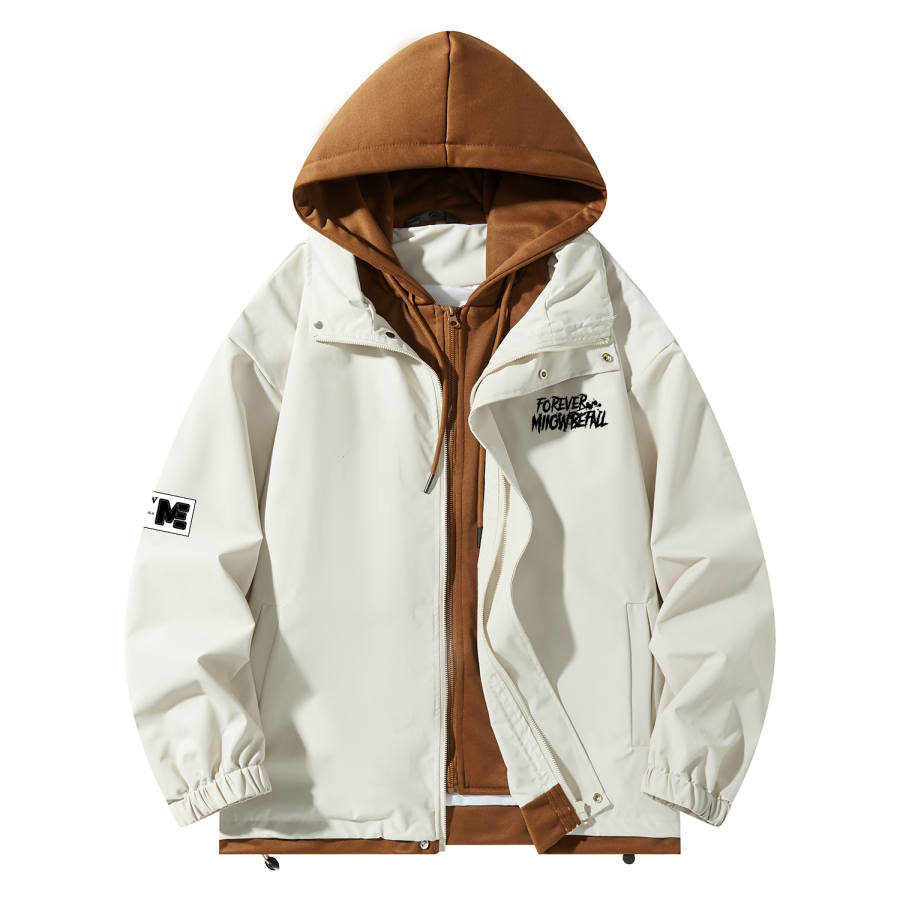 MIIOW MIIOW Jackets Unisex Hooded Moderate Mock Two Piece