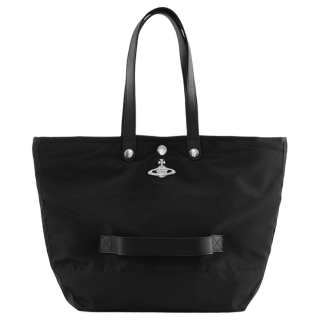 Vivienne Westwood Vivienne Westwood Recycled Polyester Fiber Shoulder Bag, Handbag Small Unisex Black