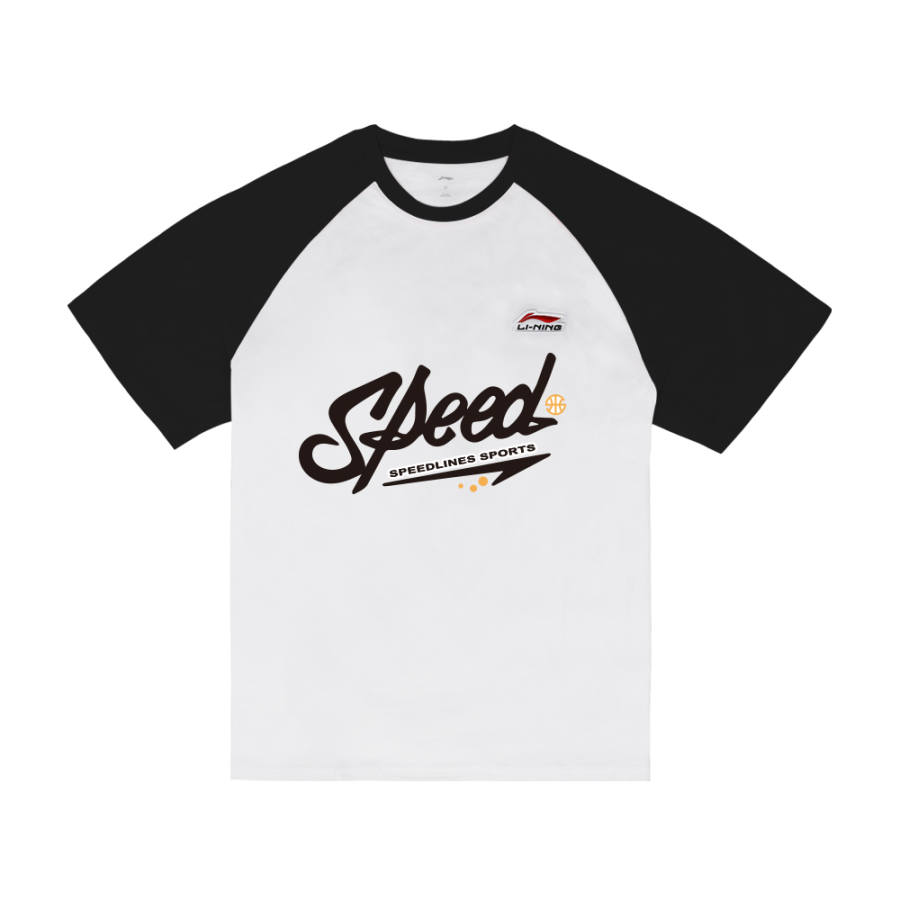 Li-Ning Li Ning T Shirt Unisex White Black